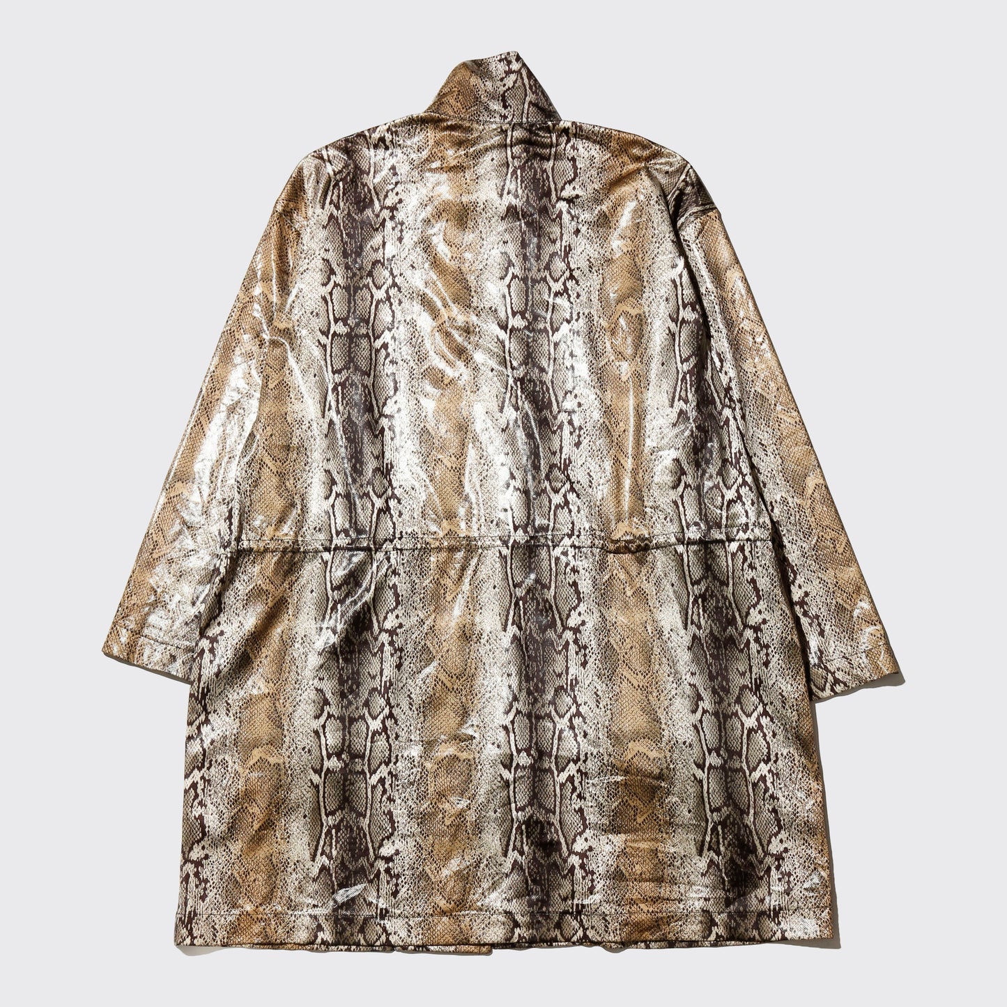 vintage python coated nylon coat