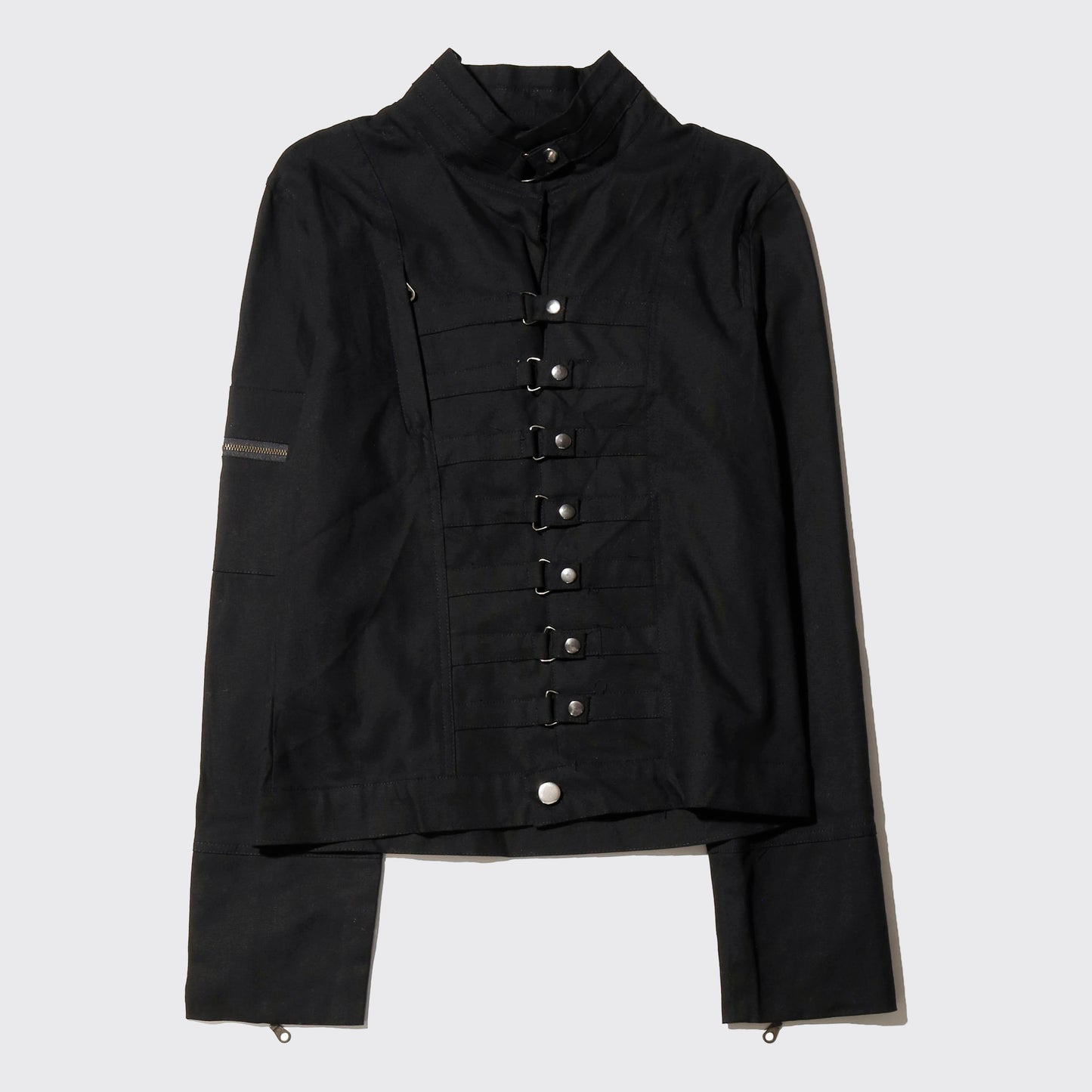 vintage cropped d-ring strap jacket