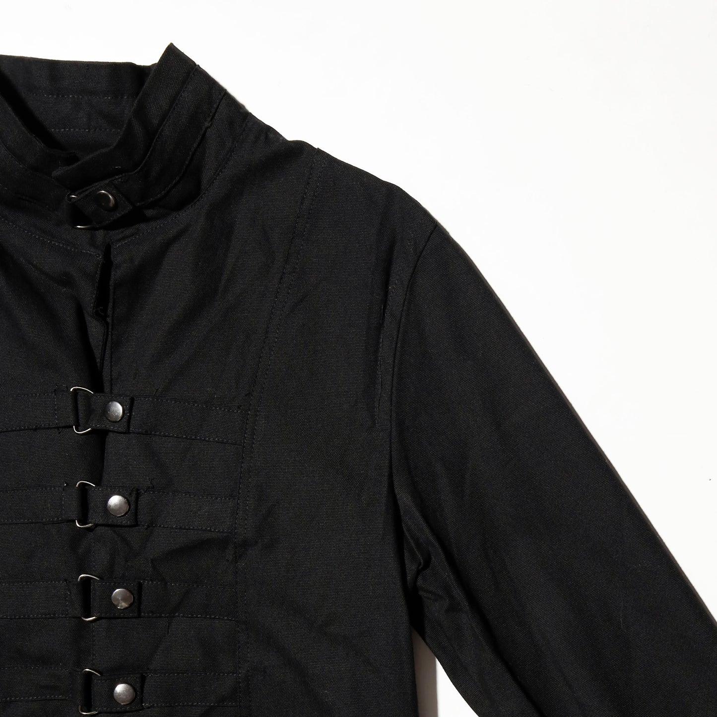 vintage cropped d-ring strap jacket