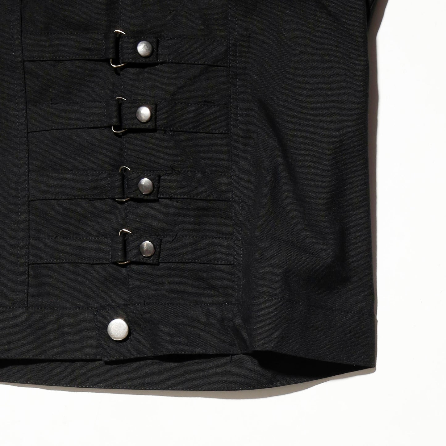 vintage cropped d-ring strap jacket