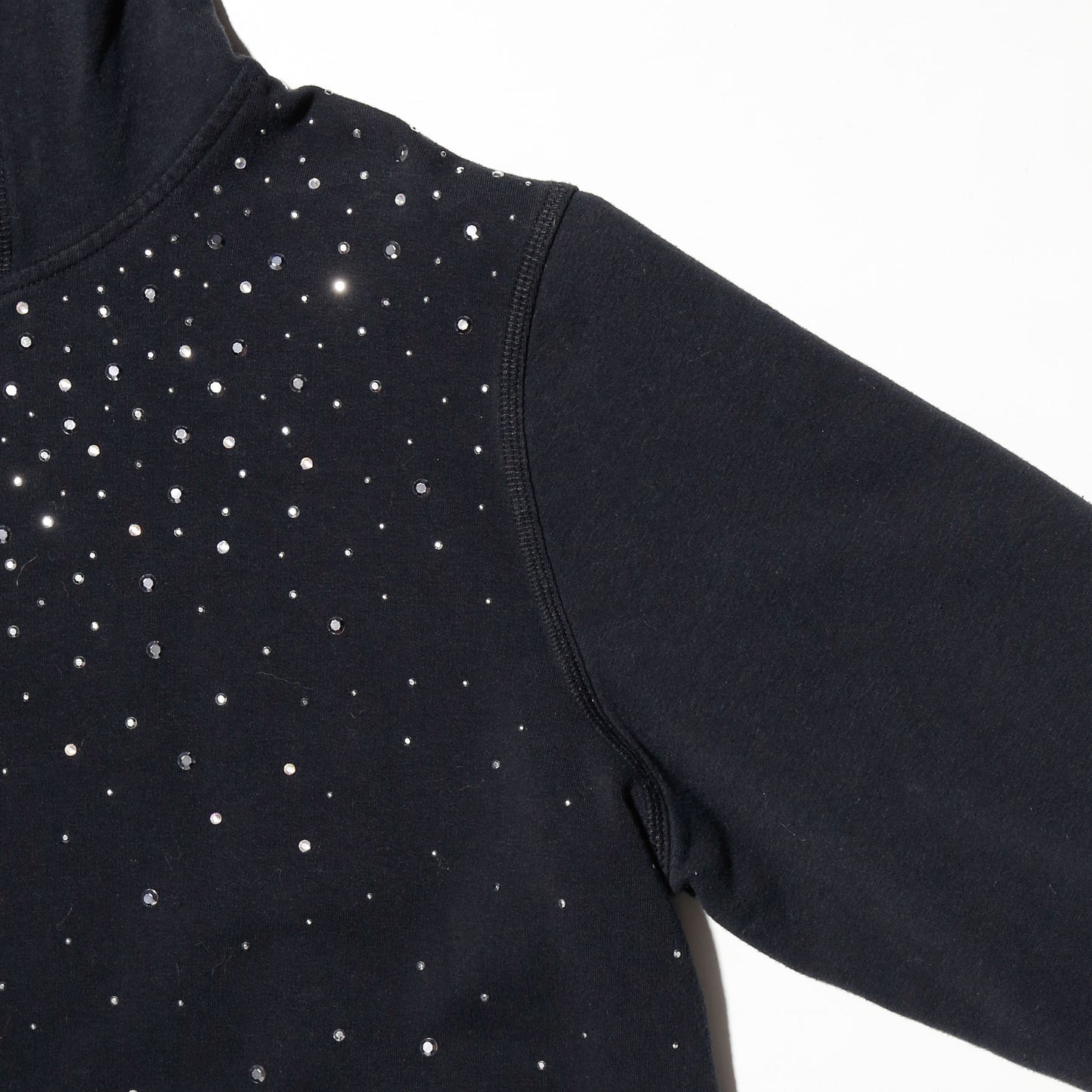 vintage shinny zip hoodie