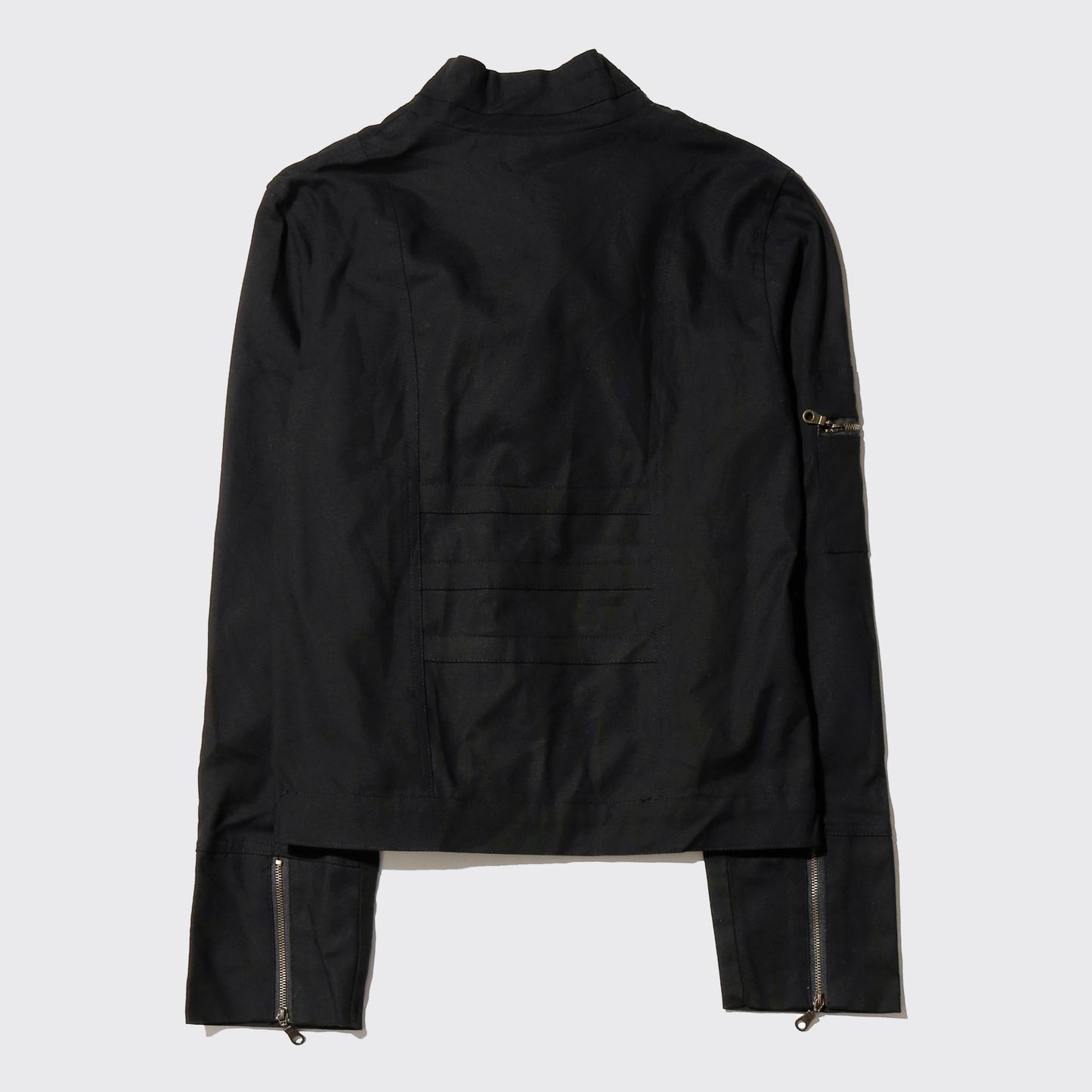 vintage cropped d-ring strap jacket
