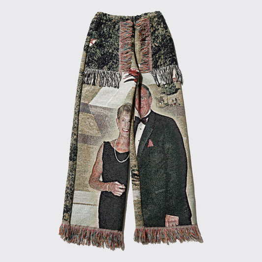 *one-off rug wide trousers
