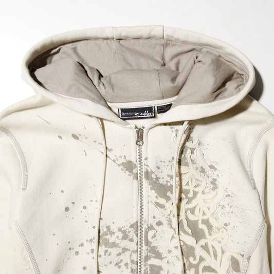vintage 00's oakley splatter zip hoodie