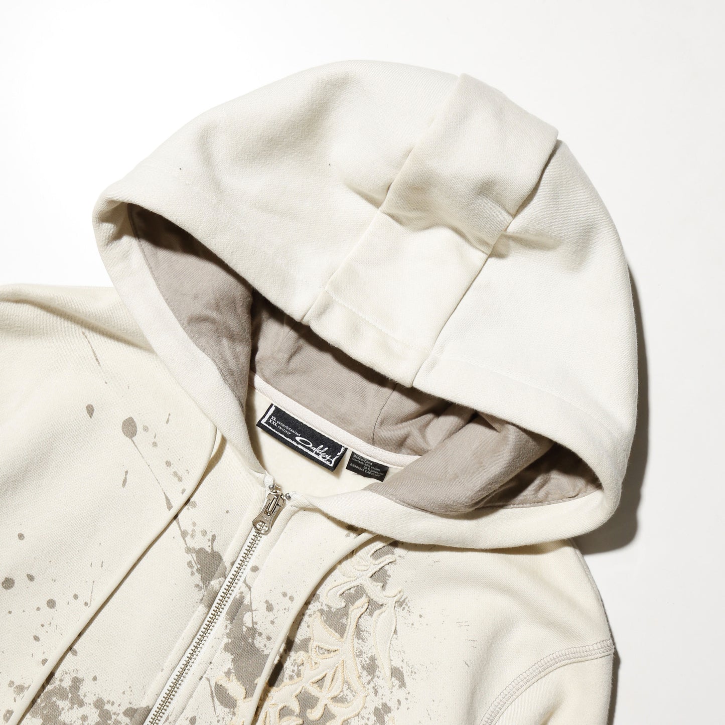 vintage 00's oakley splatter zip hoodie