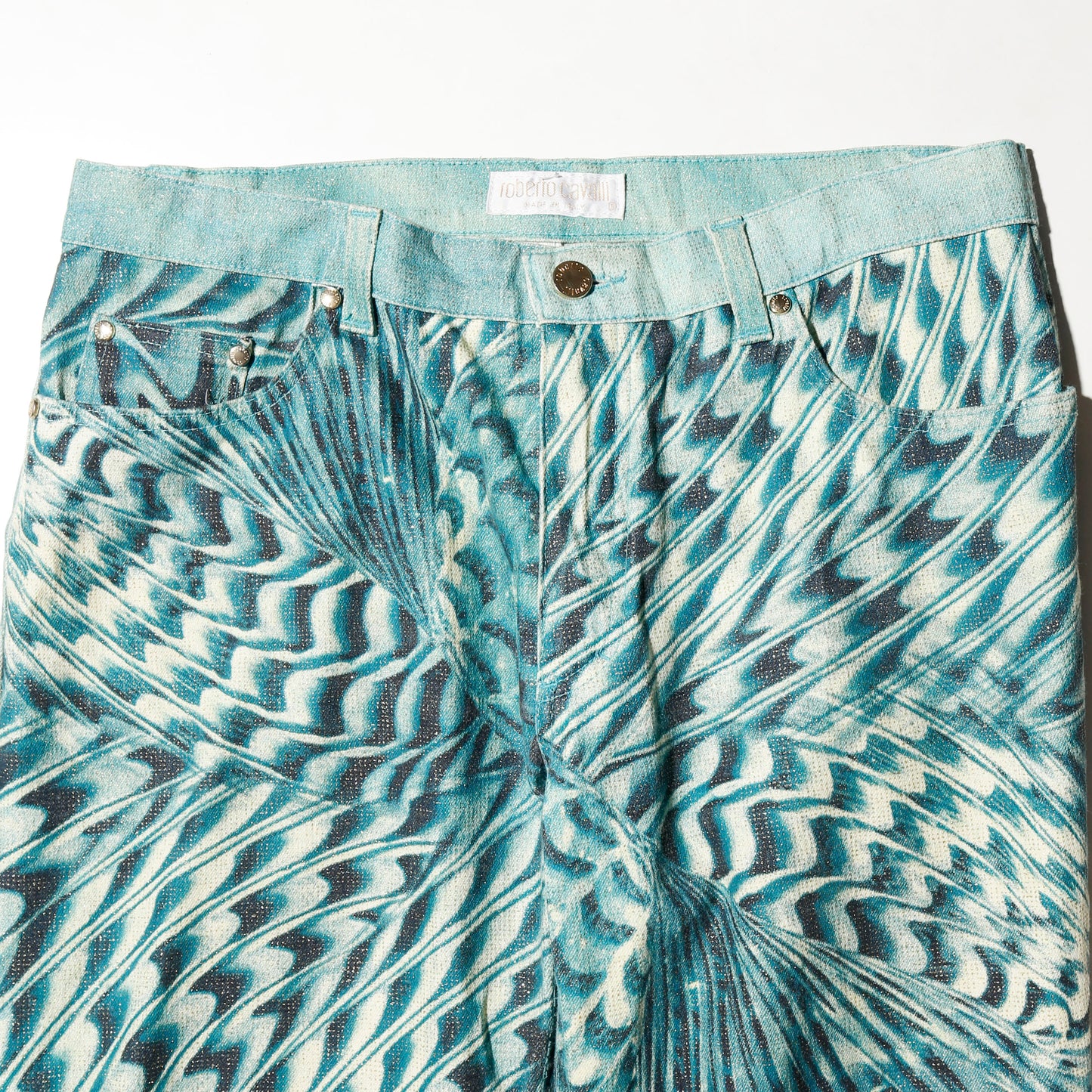 s/s2001 Roberto Cavalli illusion jeans