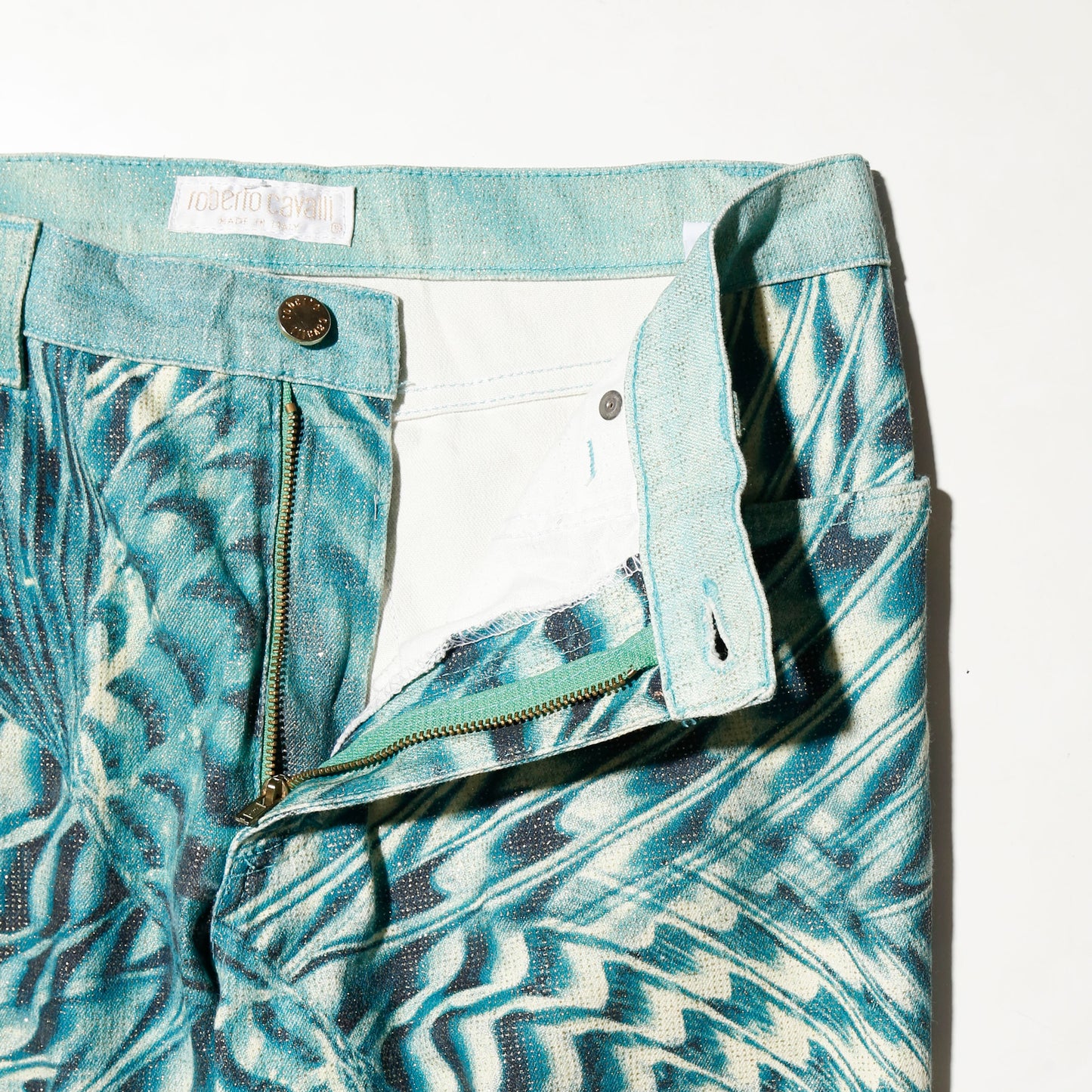 s/s2001 Roberto Cavalli illusion jeans
