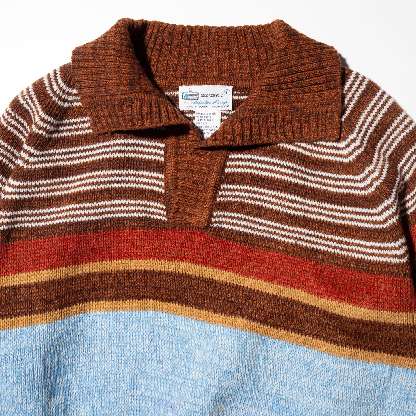 vintage sears border polo sweater