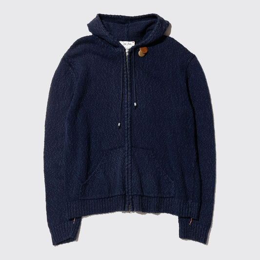 vintage french teryy hoodie, with copper badge