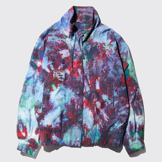 vintage dyed pattern jacket