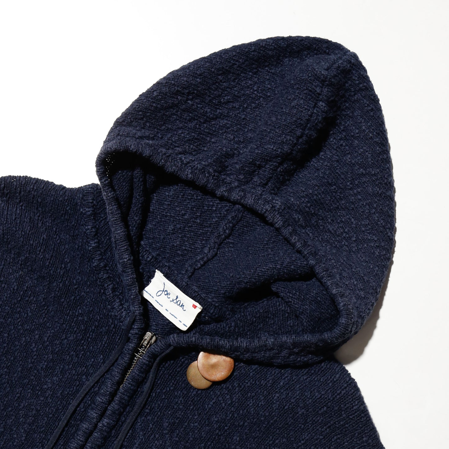 vintage french teryy hoodie, with copper badge