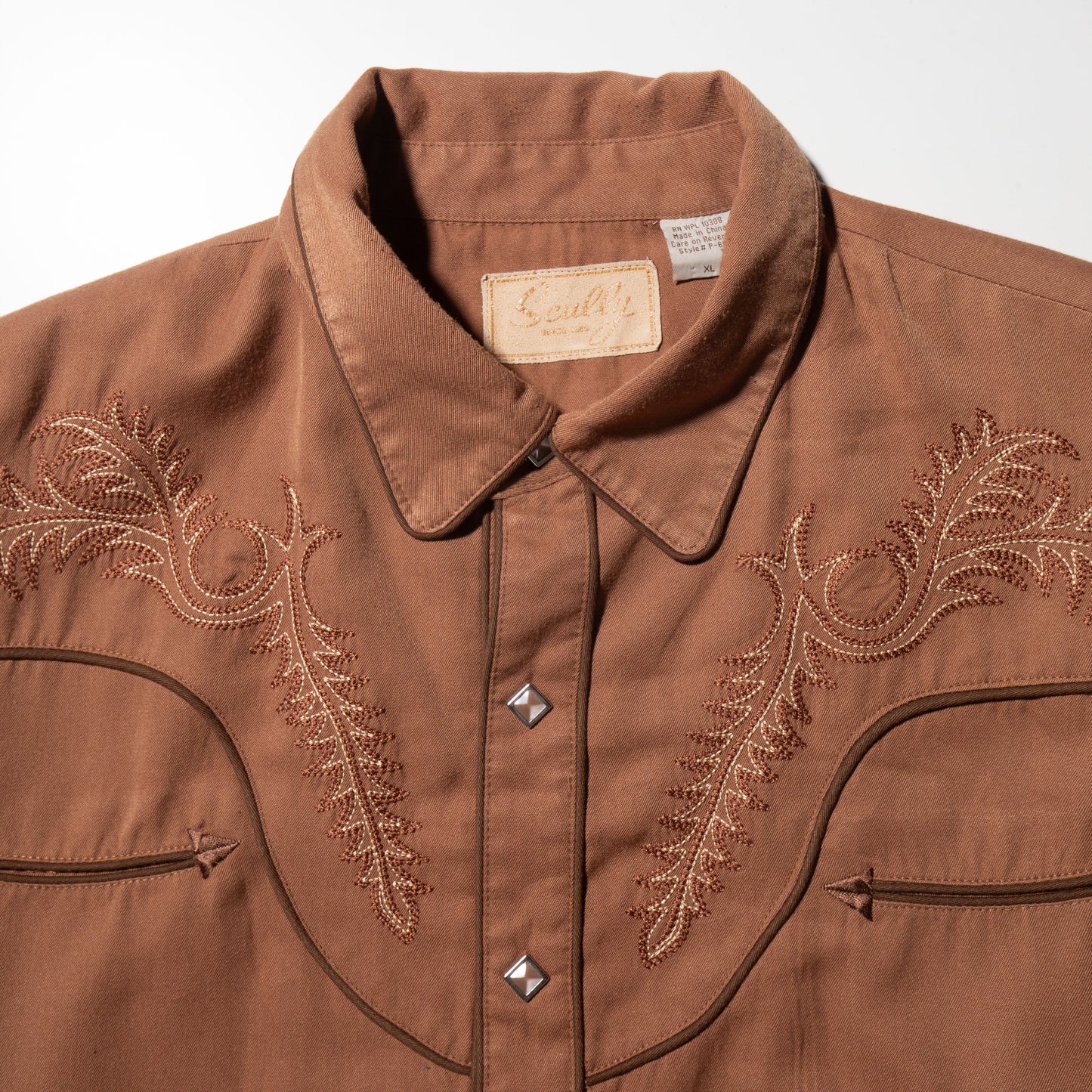 vintage resized short western shirt