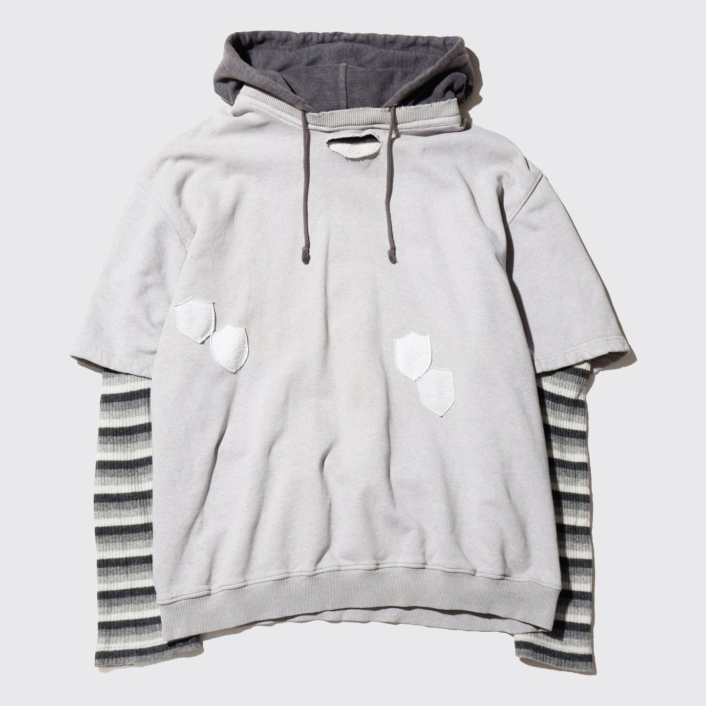 *one-off hybrid emble hoodie