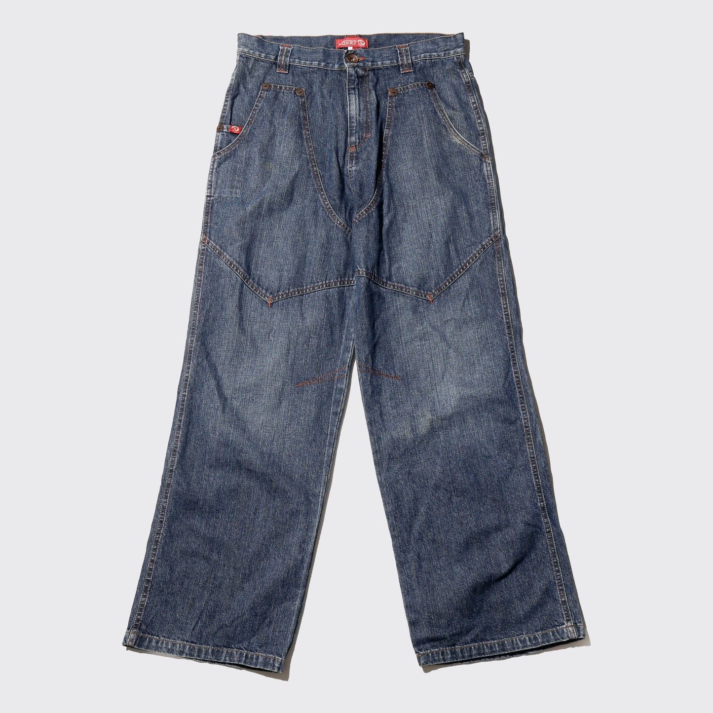 vintage double knee pocket painter jeans