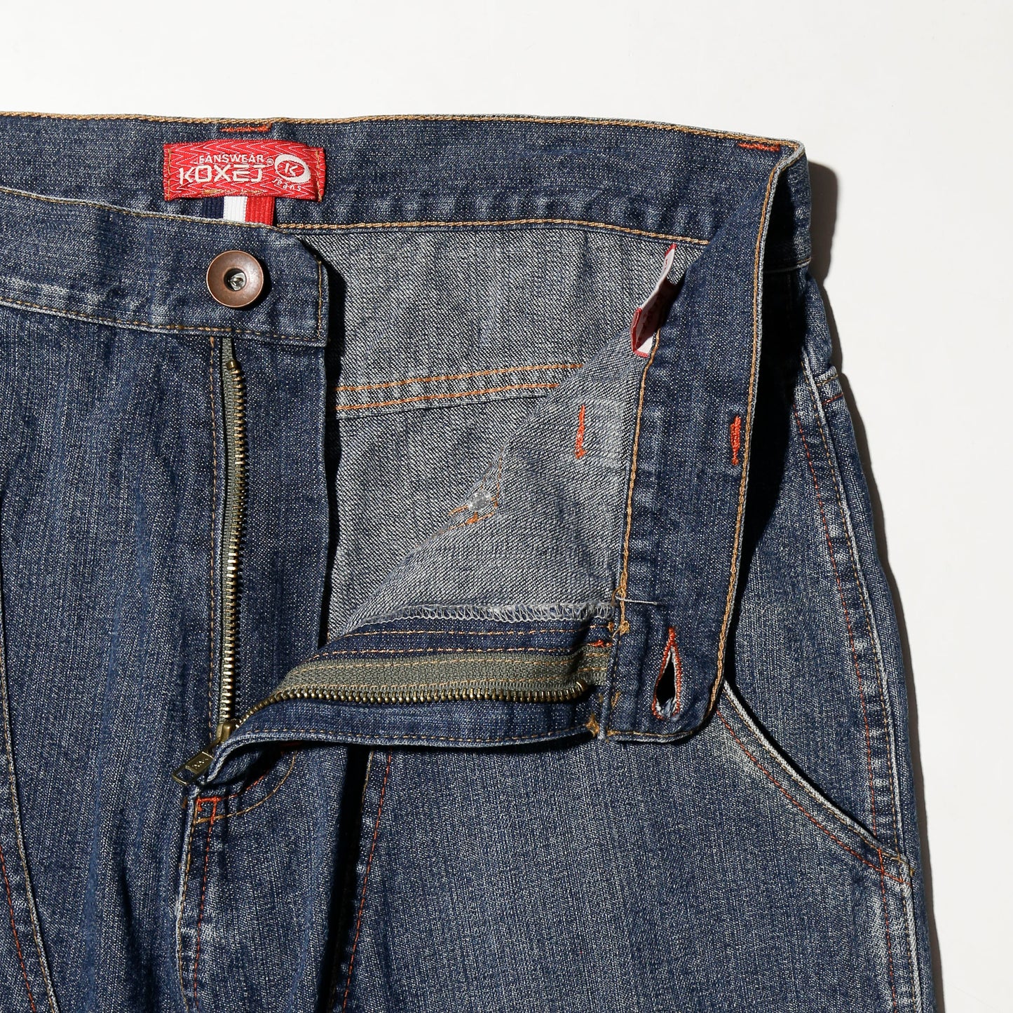 vintage double knee pocket painter jeans