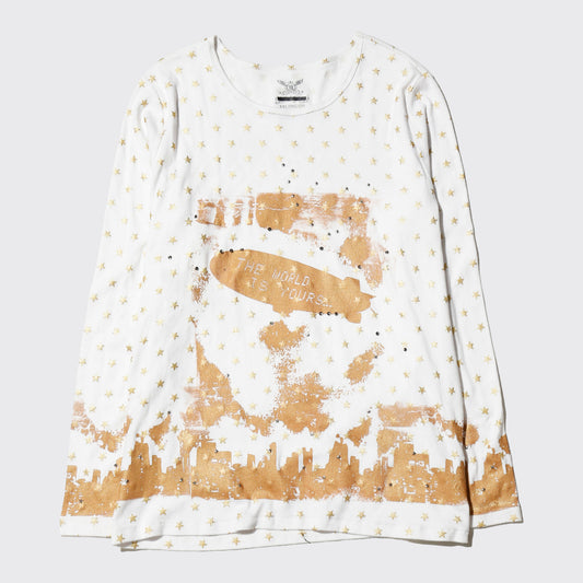 *one-off "the world is yours" hand screen l/s