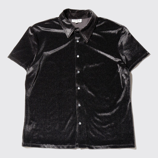 vintage 90's textured velour h/s shirt