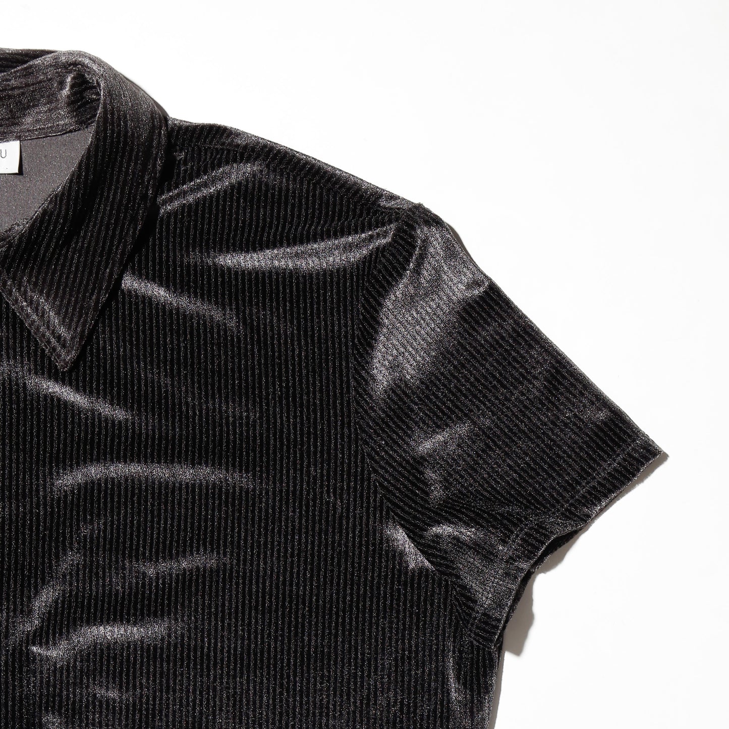 vintage 90's textured velour h/s shirt