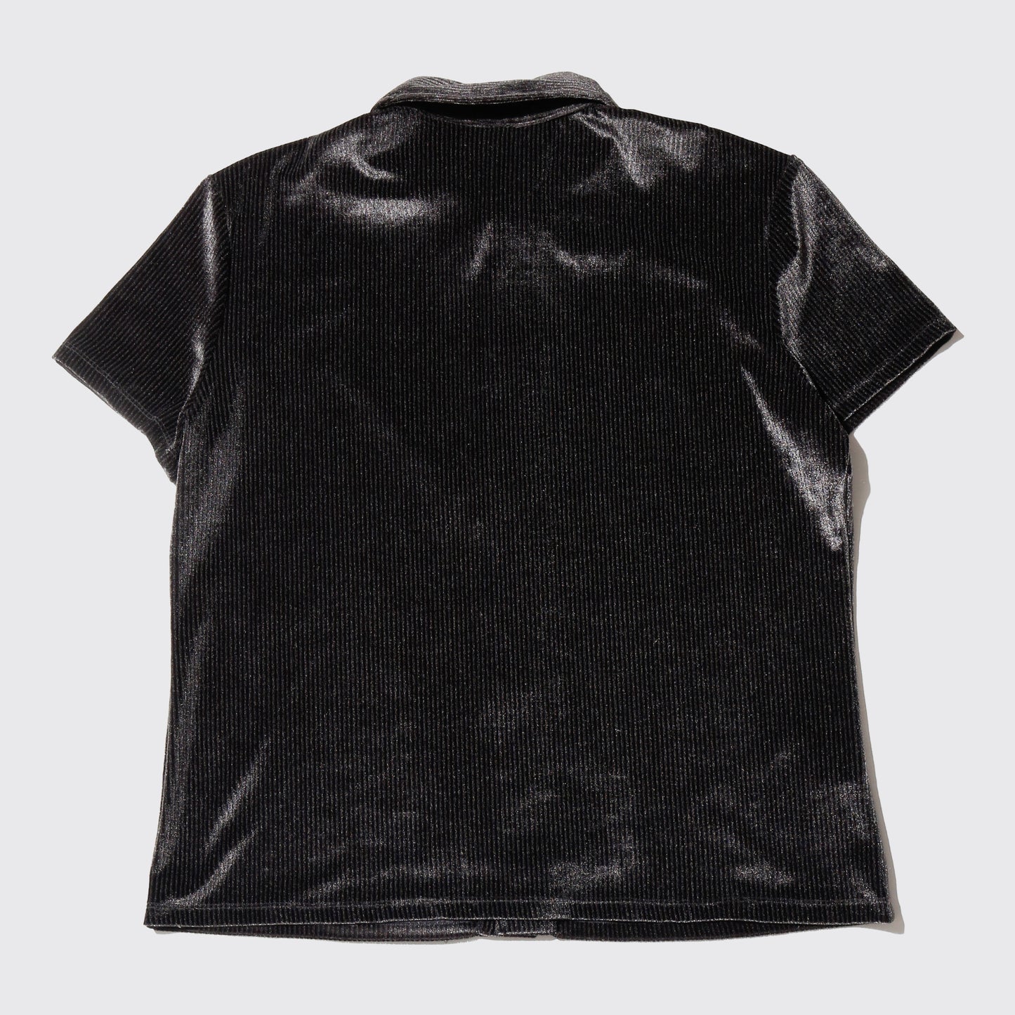 vintage 90's textured velour h/s shirt