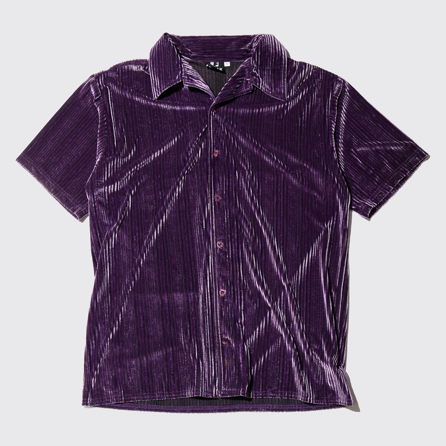 vintage 90's textured velour h/s shirt
