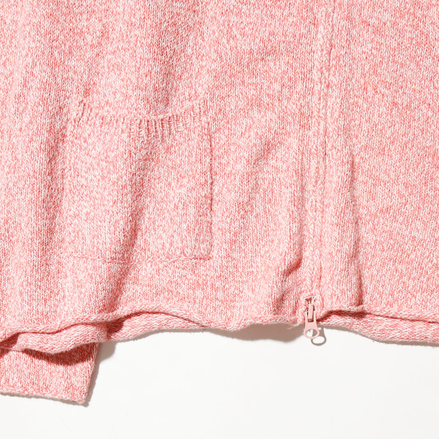vintage FLAX peach melange knit hoodie