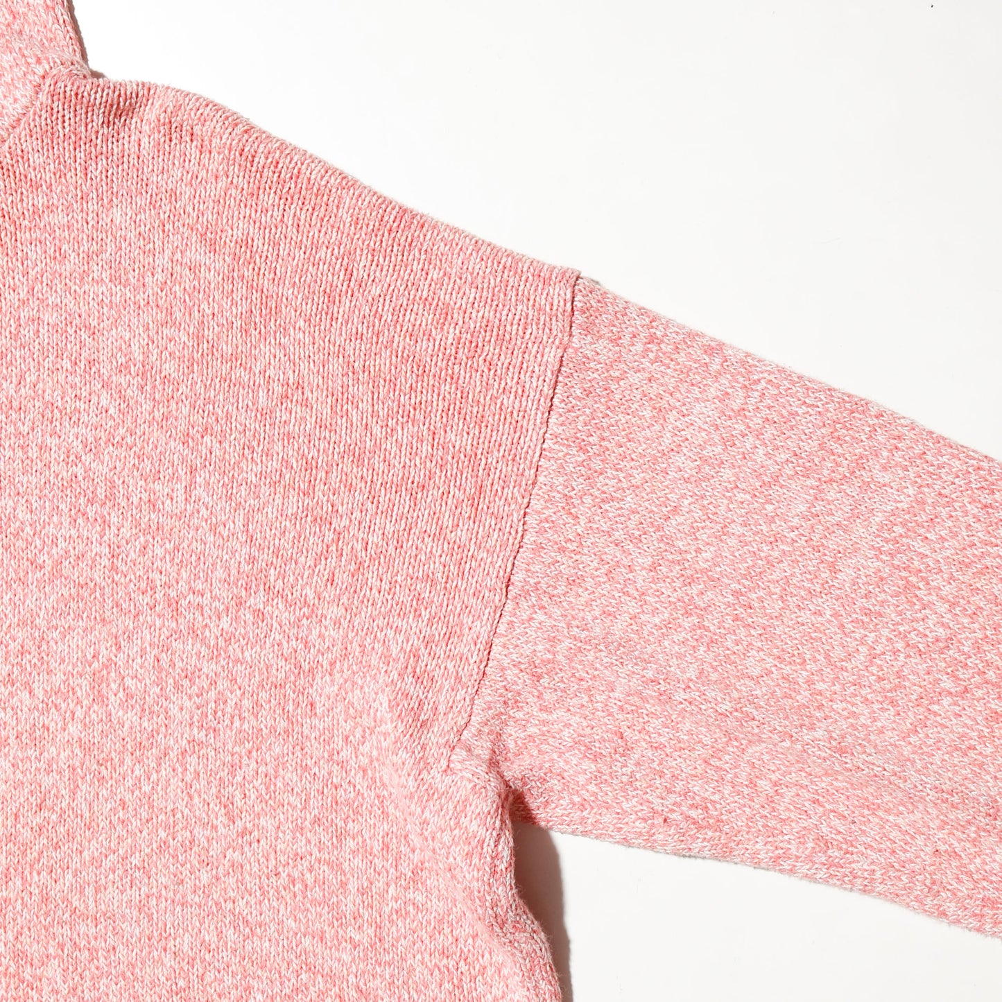 vintage FLAX peach melange knit hoodie