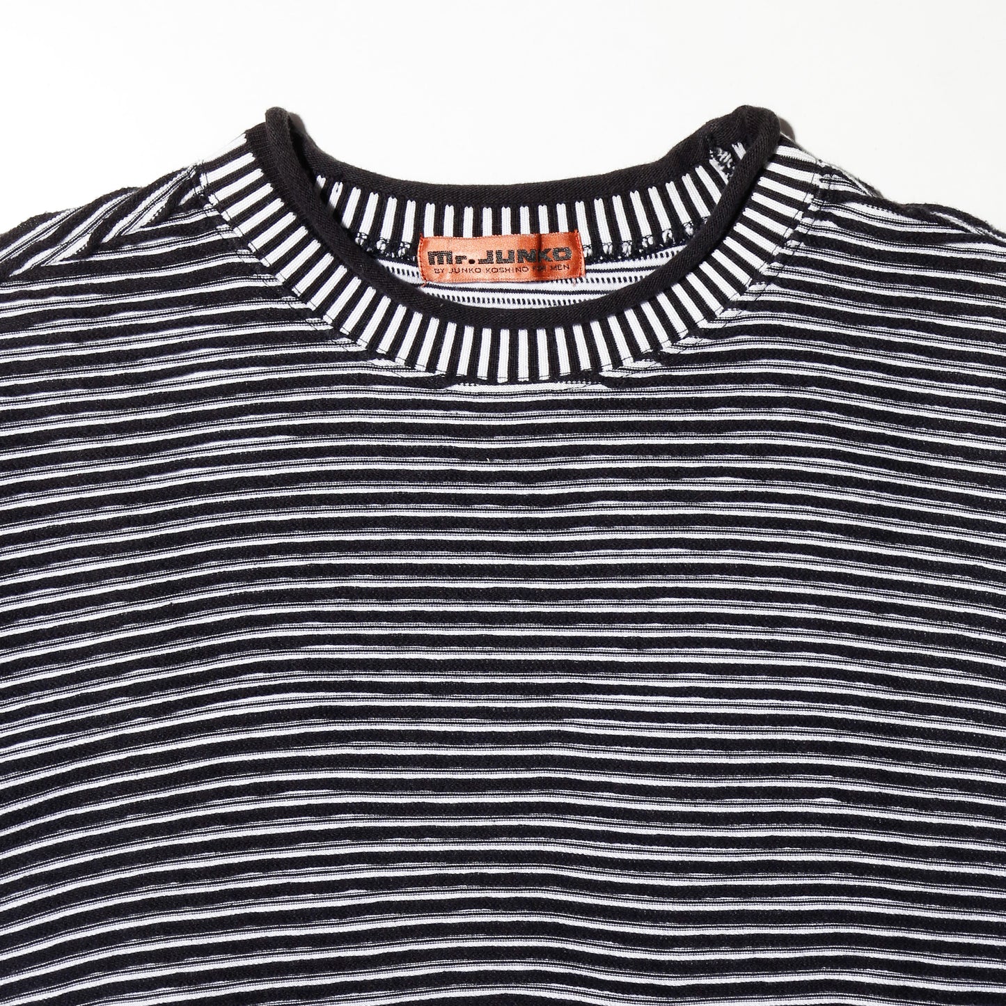 vintage 90's junko koshino for men textured border h/s cut sew