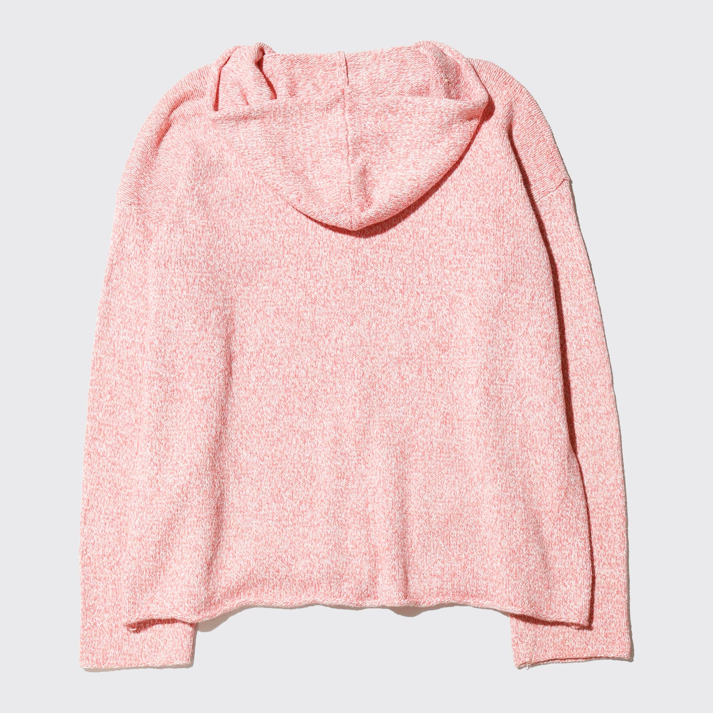 vintage FLAX peach melange knit hoodie