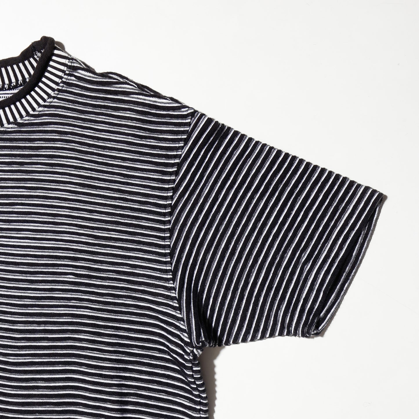 vintage 90's junko koshino for men textured border h/s cut sew