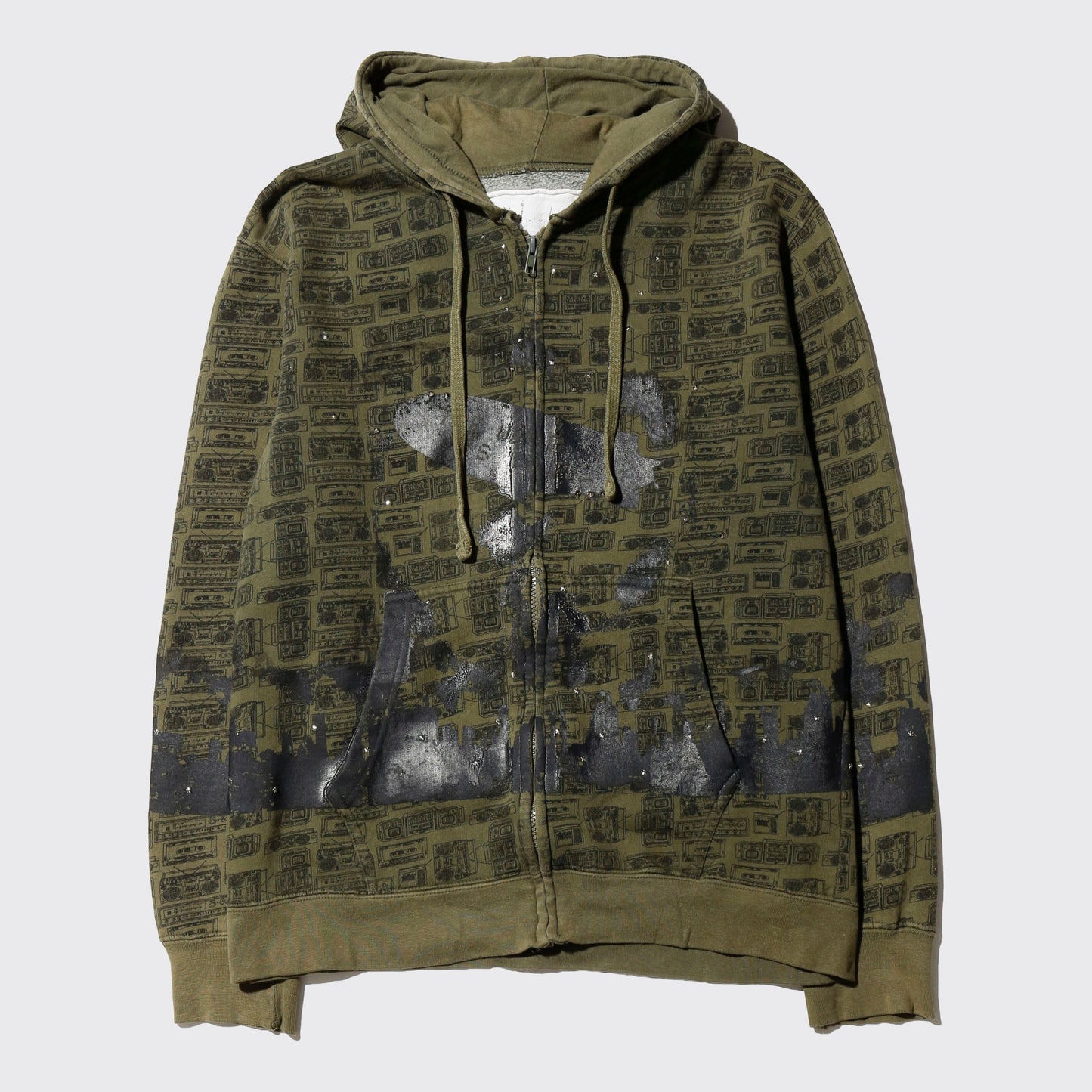 *one-off "the world is yours" hand screen hoodie