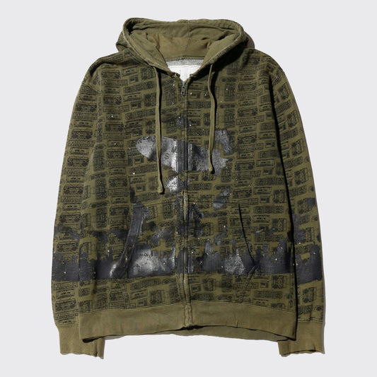 *one-off "the world is yours" hand screen hoodie
