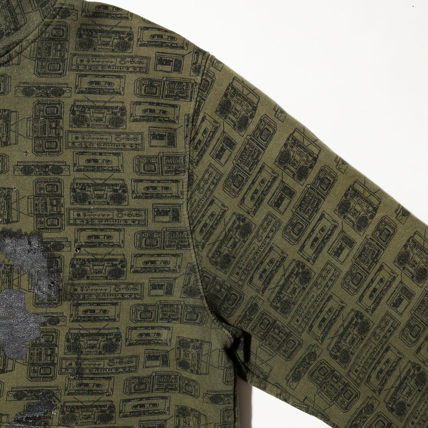 *one-off "the world is yours" hand screen hoodie