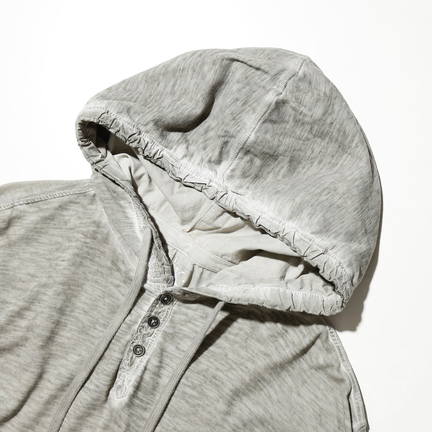 vintage emblem hooded cut sew