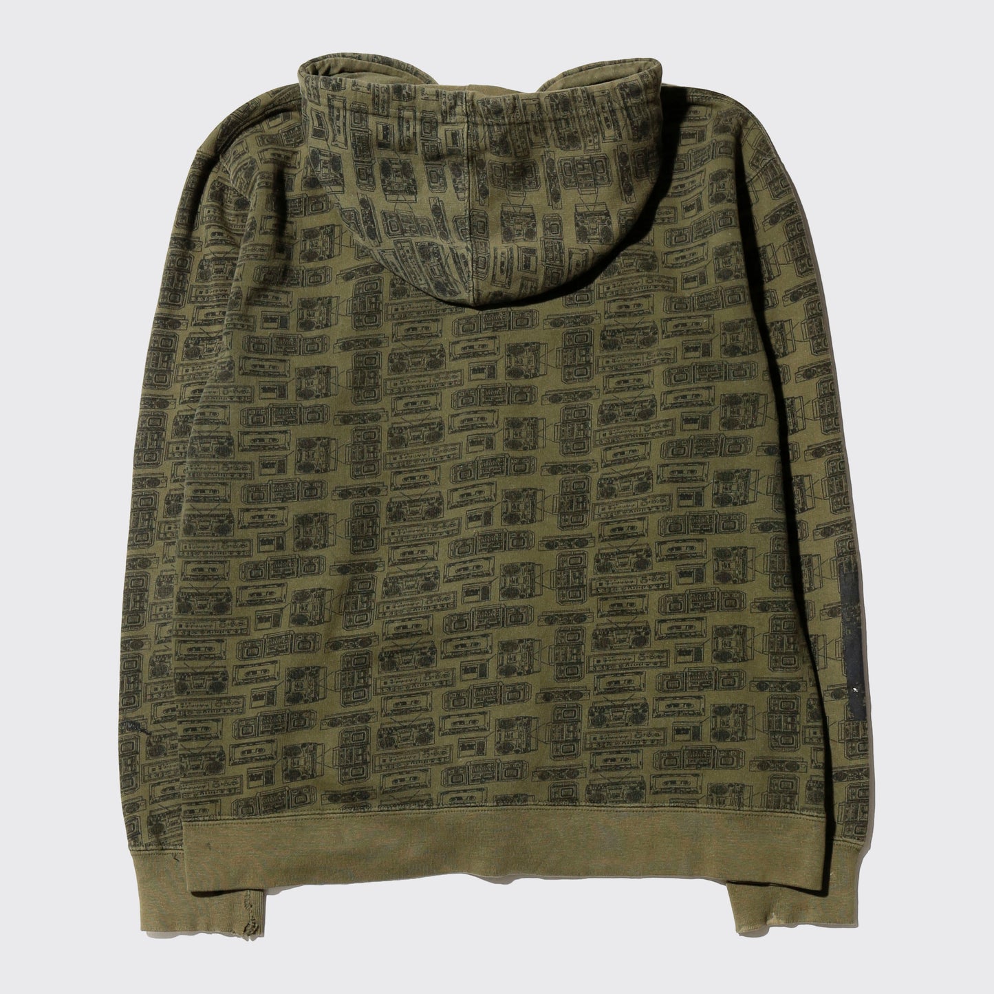 *one-off "the world is yours" hand screen hoodie