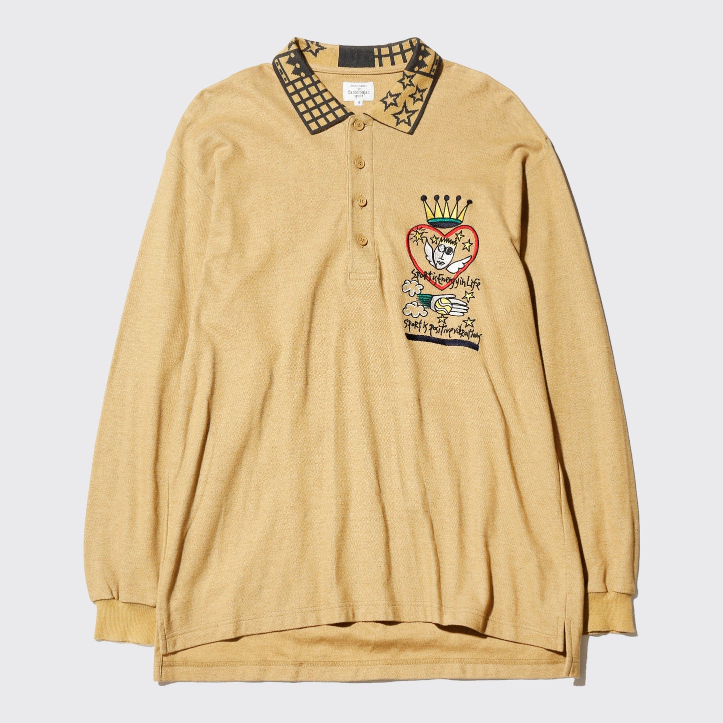 vintage castelbajac fantasy knit polo
