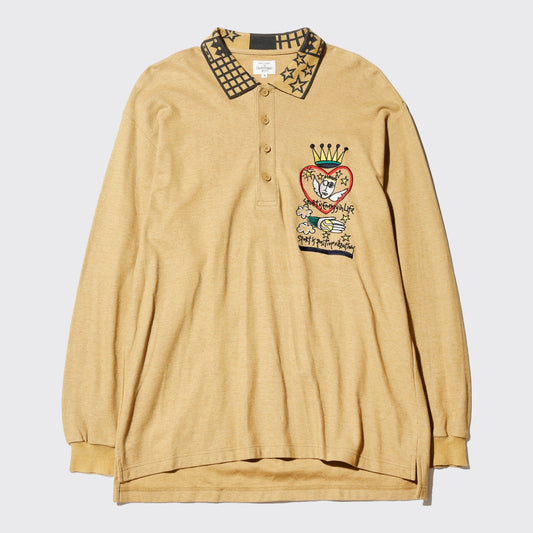 vintage castelbajac fantasy knit polo