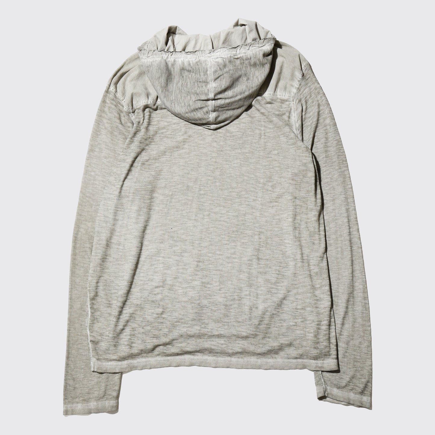 vintage emblem hooded cut sew