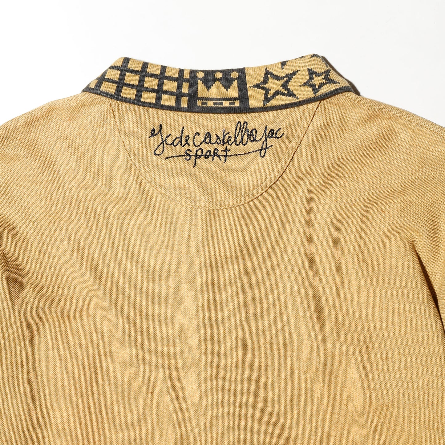 vintage castelbajac fantasy knit polo