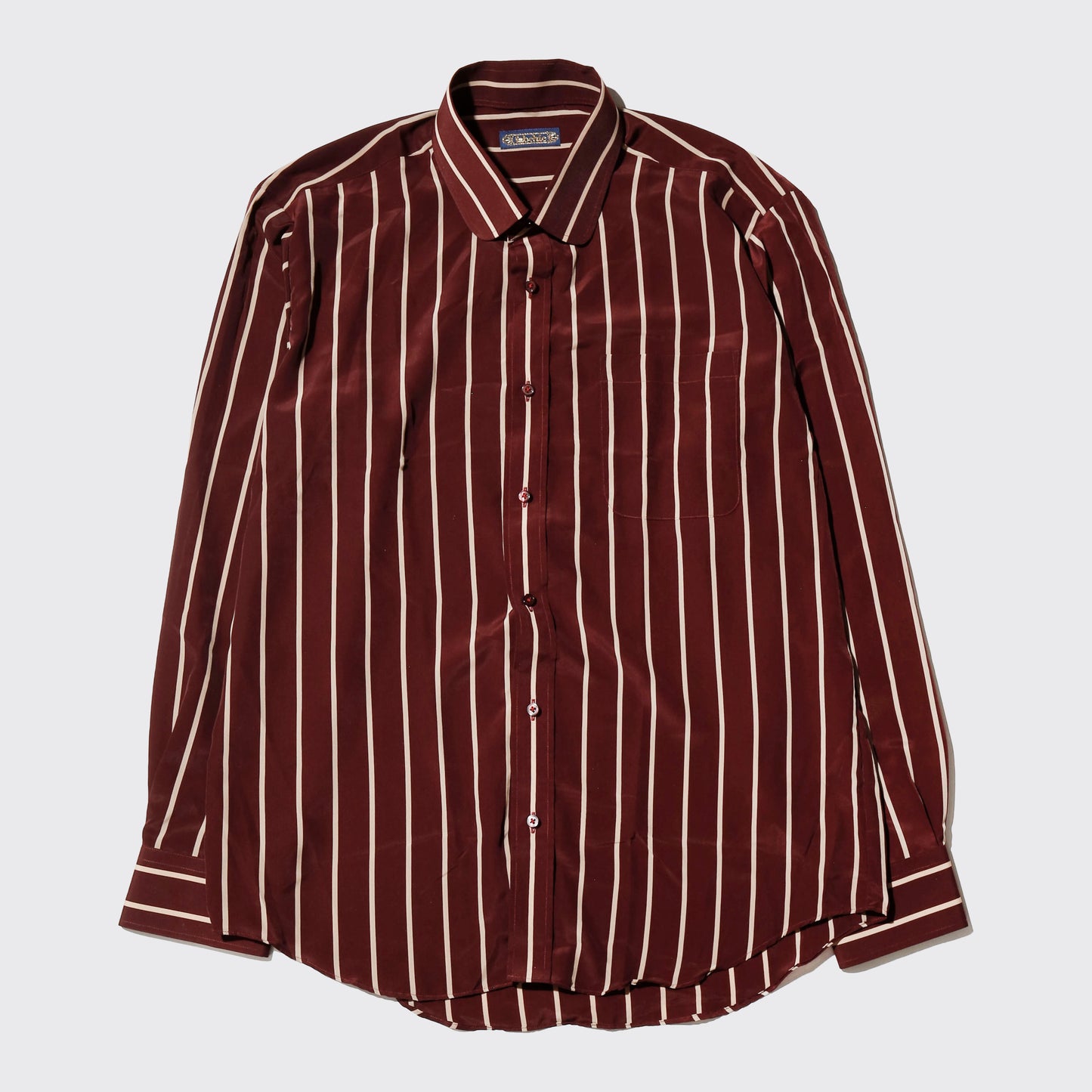 vintage burgundy stripe shirt