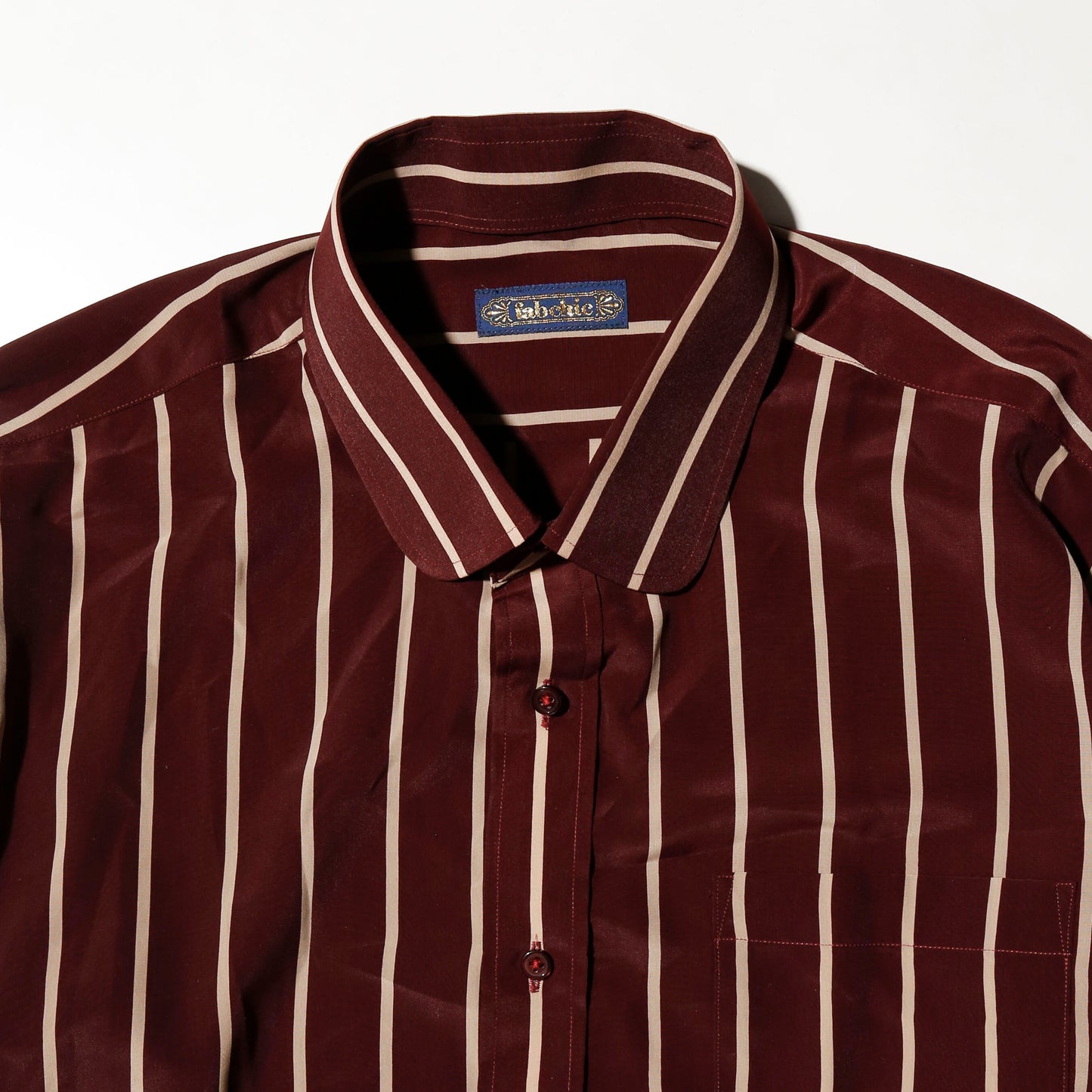 vintage burgundy stripe shirt