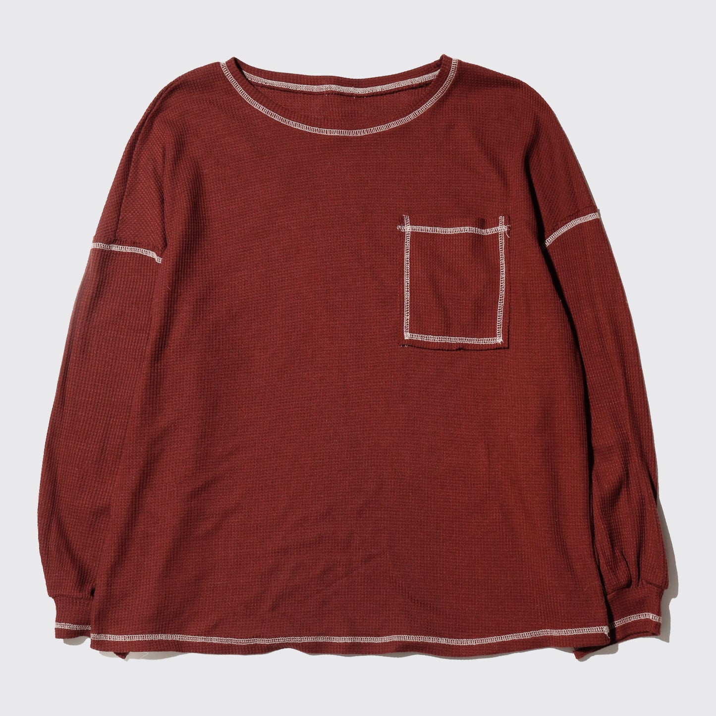 vintage stitched waffle cut sew