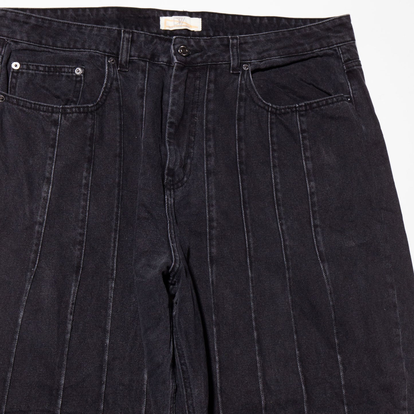 vintage pleats wide jeans