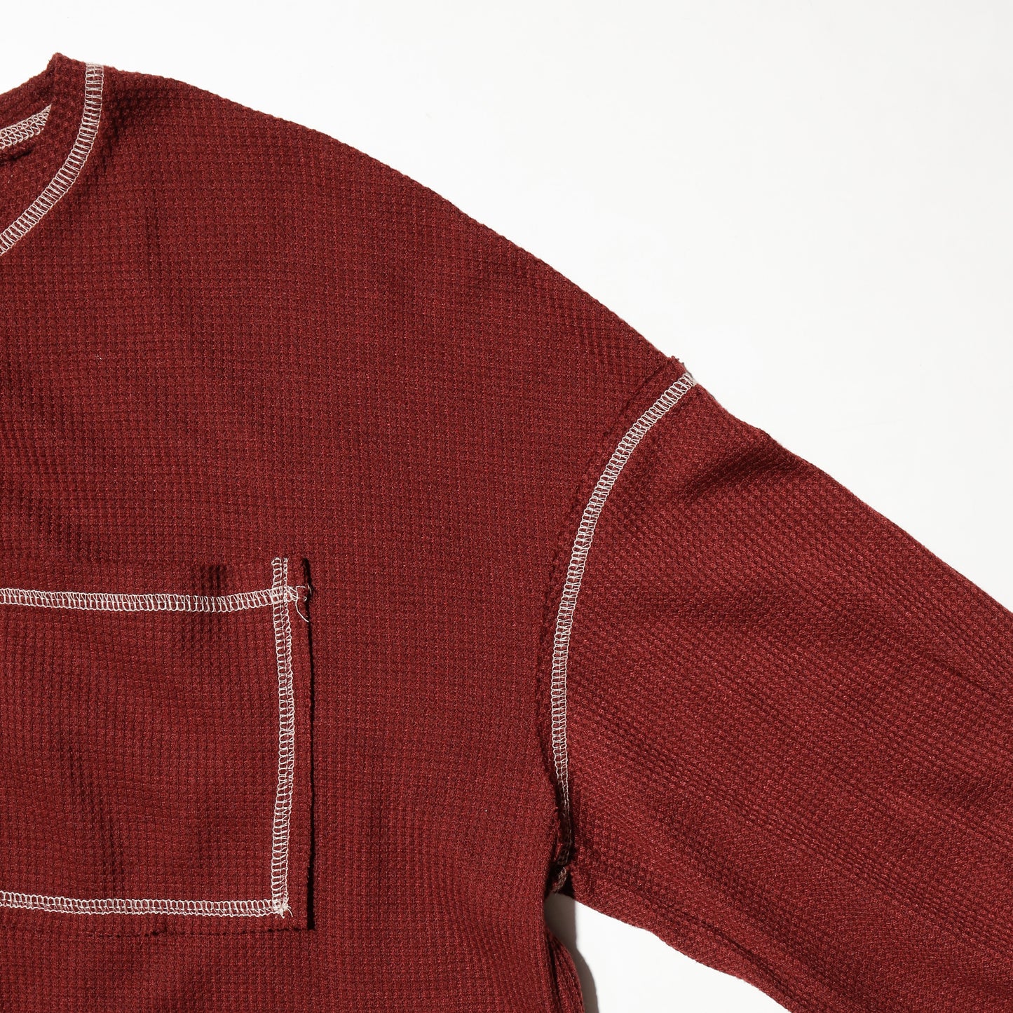 vintage stitched waffle cut sew