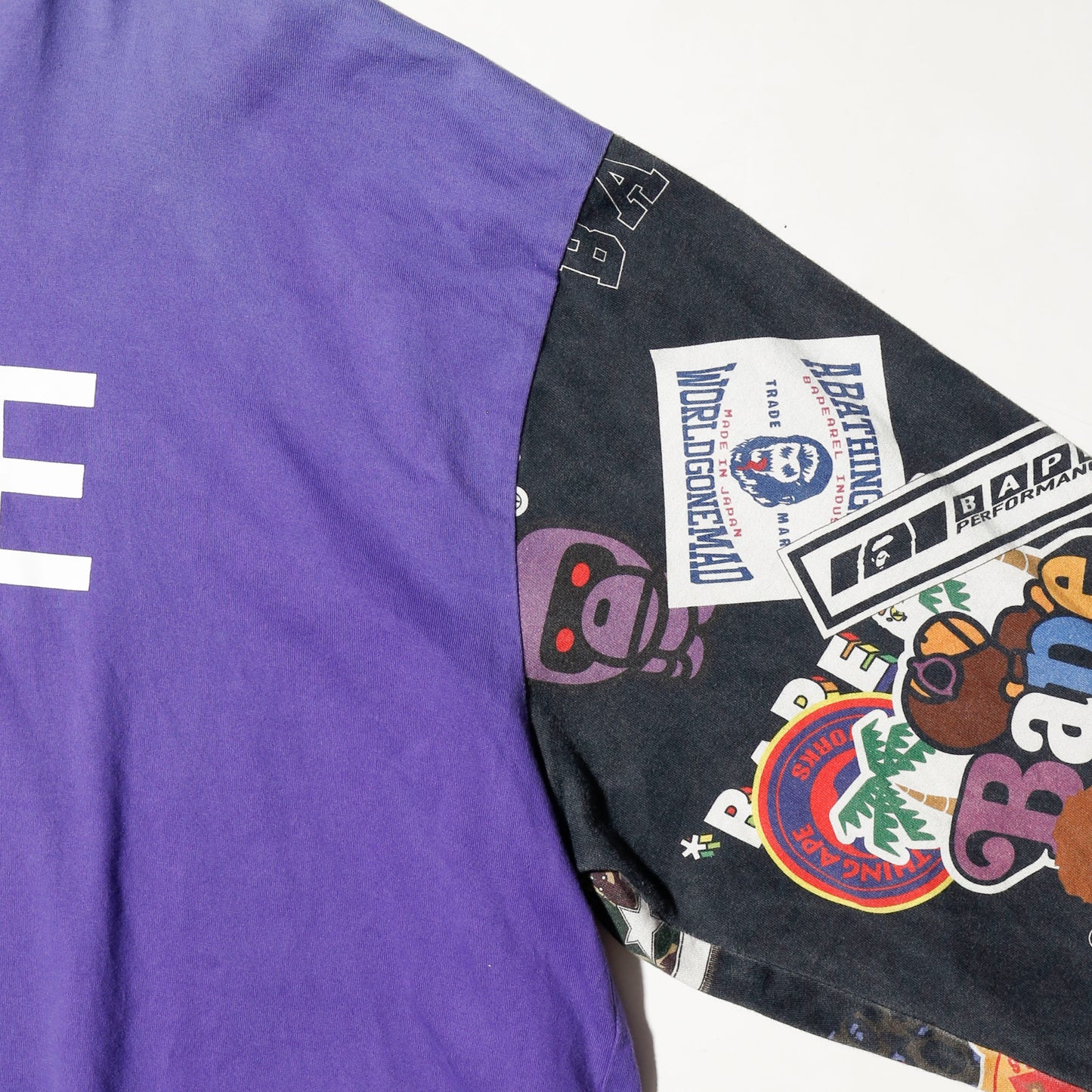 A BATHING APE® multi motif print l/s