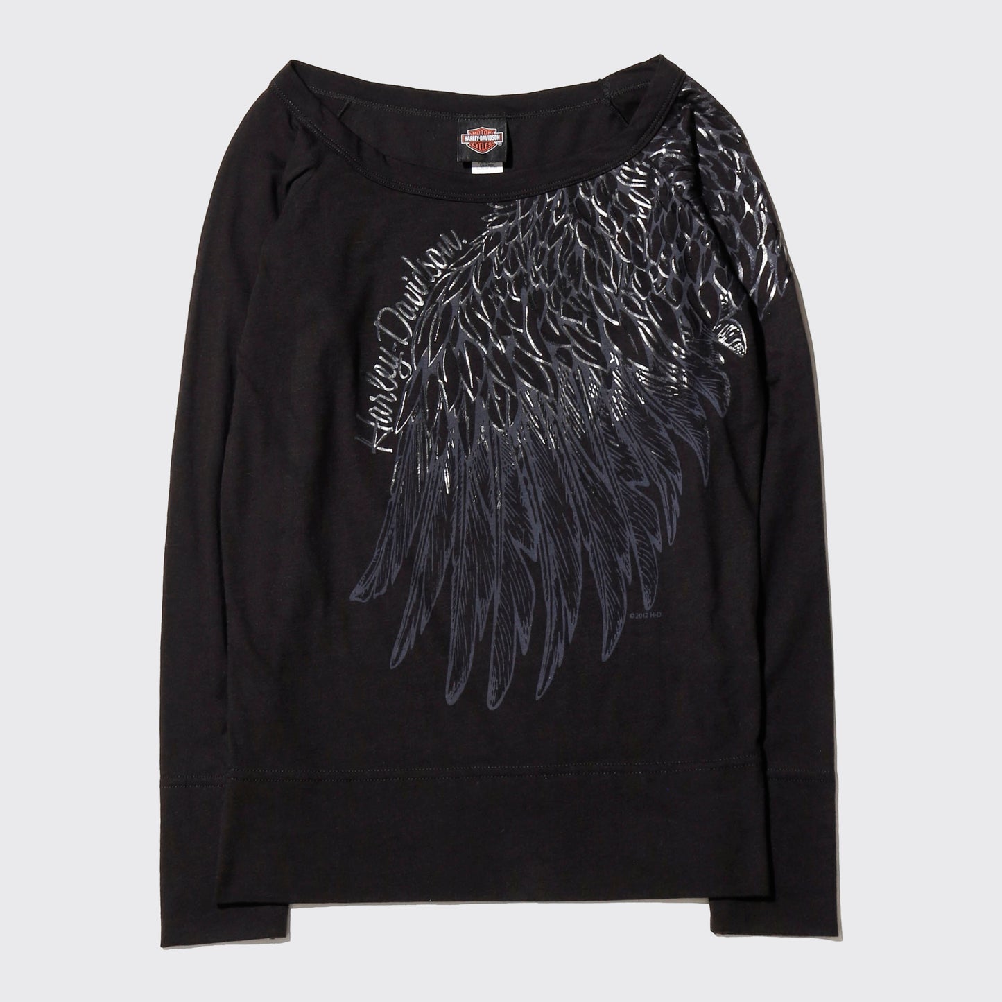 vintage harley-davidson feather l/s