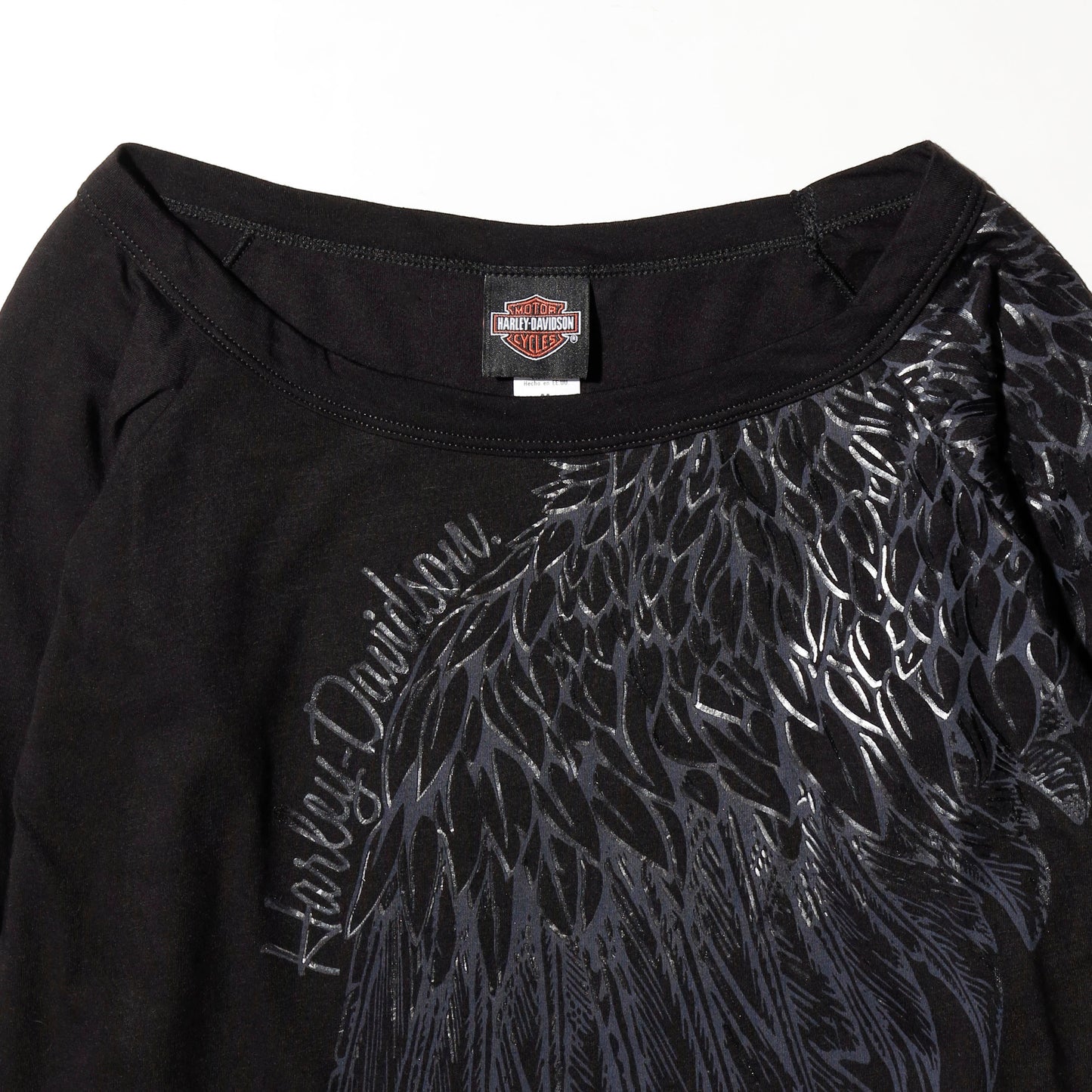 vintage harley-davidson feather l/s