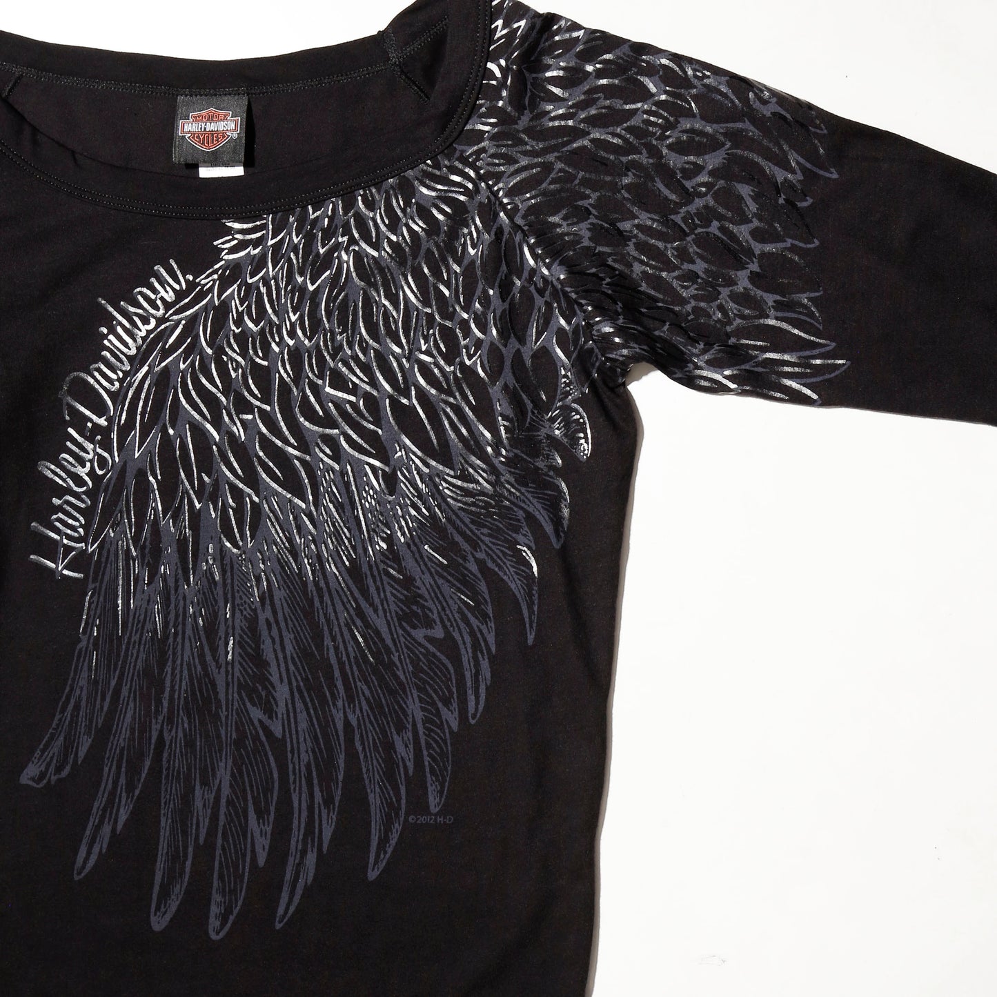 vintage harley-davidson feather l/s