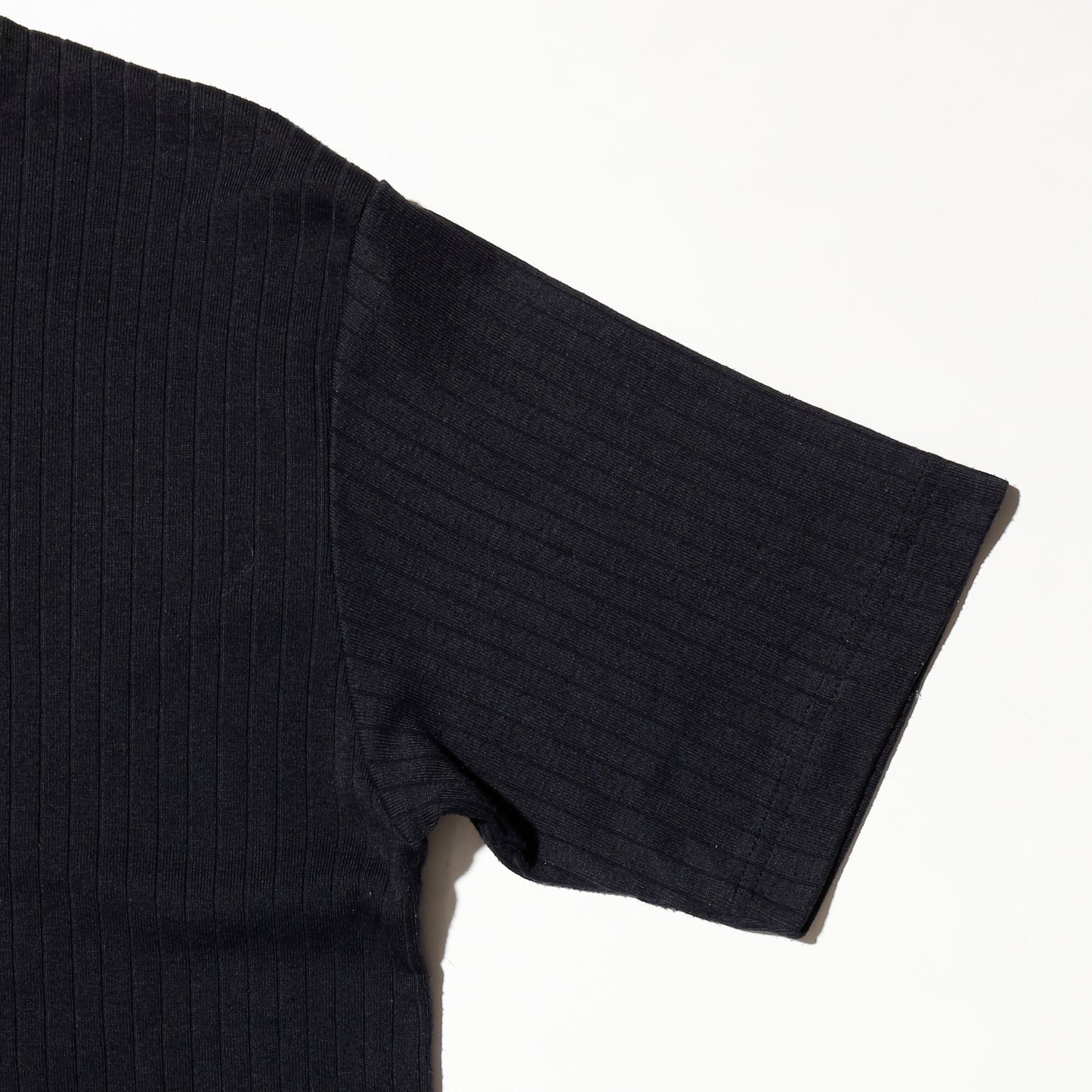 vintage half zip textured h/s