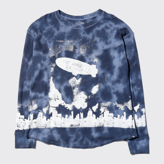 *one-off "the world is yours" hand screen l/s
