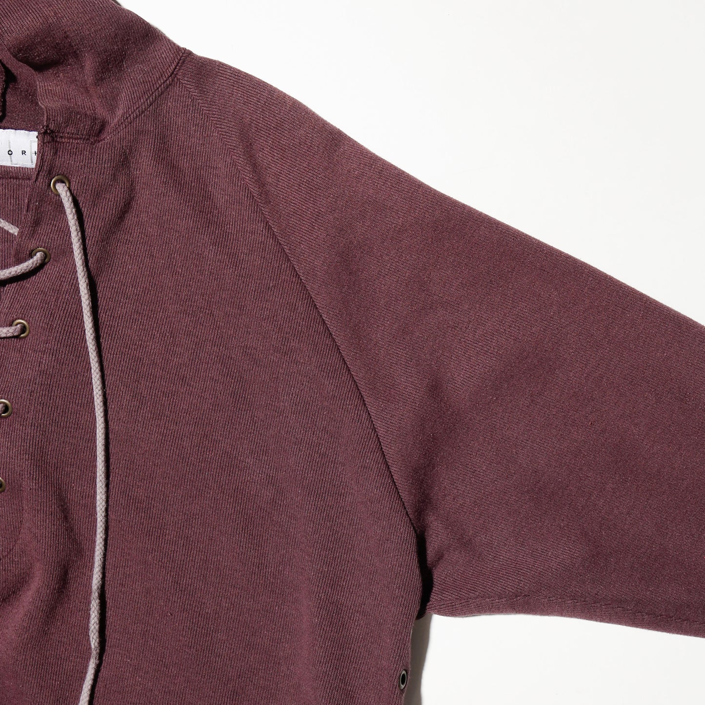 vintage lace up hoodie